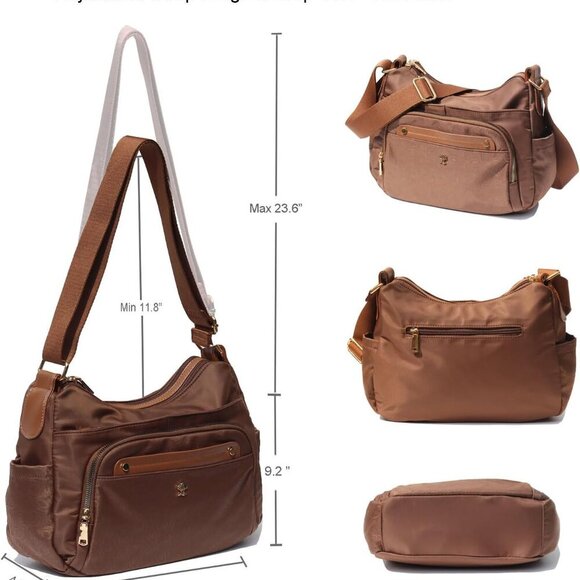 Women Crossbody Bag Shoulder Handbag Multiple Pockets Bag Ladies Messenger Bag P - Picture 2 of 7